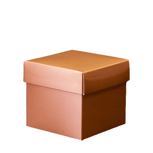 Cadeaudoosje Kubus Koper - Kadopapier.net