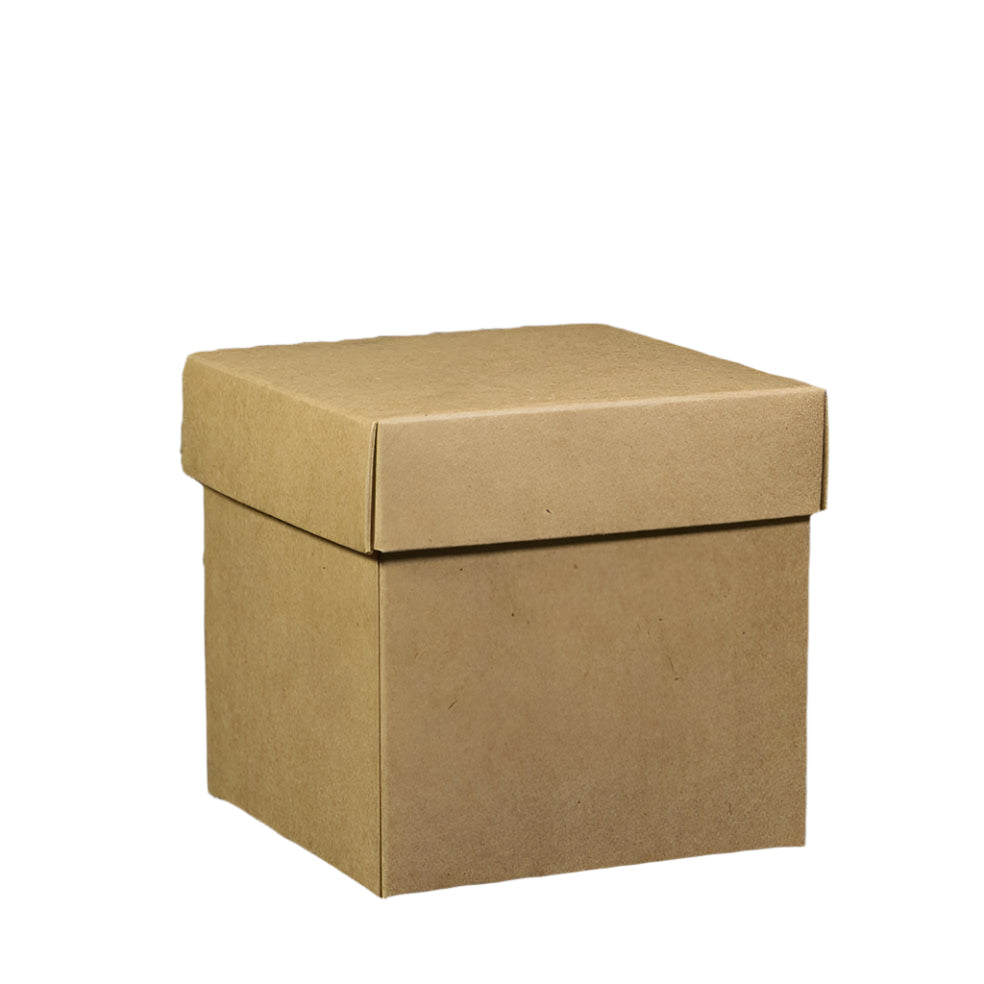 Cadeaudoosje Kubus Kraft - Kadopapier.net