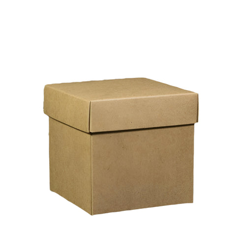 Cadeaudoosje Kubus Kraft - Kadopapier.net