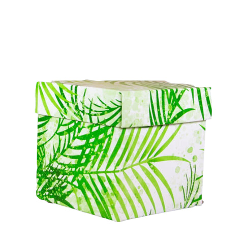 Cadeaudoosje Kubus Palm - Kadopapier.net