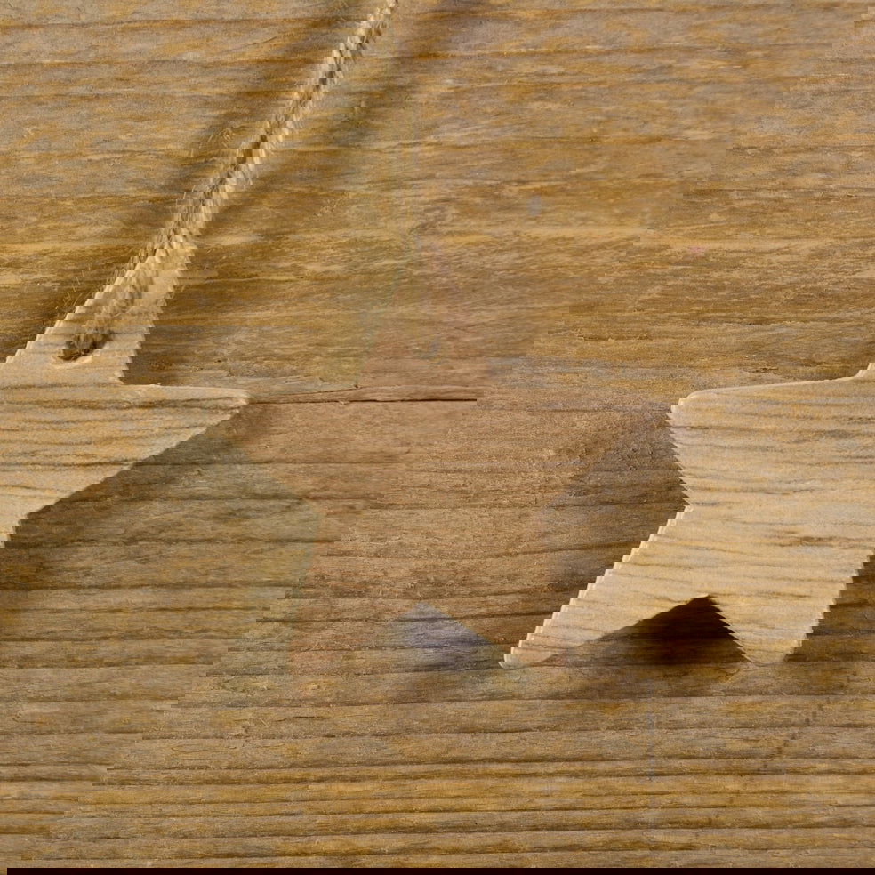 Cadeauhanger Naturel Ster - Kadopapier.net