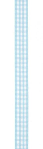 Cadeaulint met ruitjes Licht blauw - Kadopapier.net