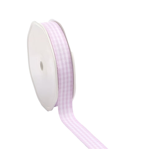 Cadeaulint met ruitjes Roze - Kadopapier.net