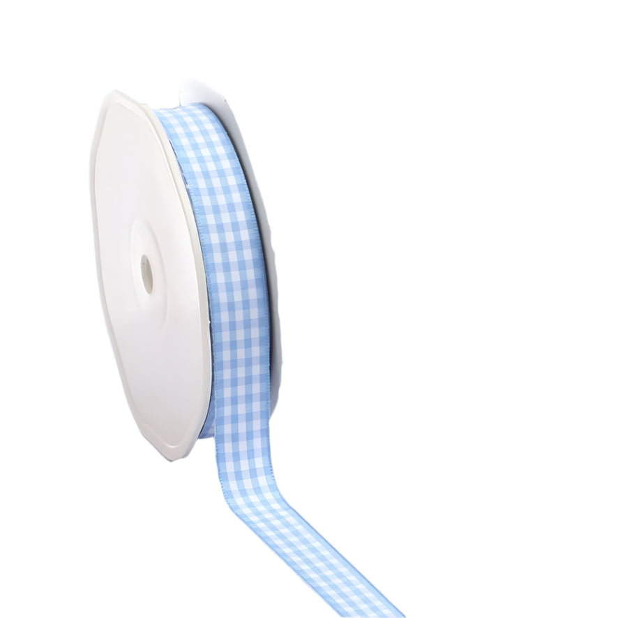 Cadeaulint met ruitjes Turquoise - Kadopapier.net