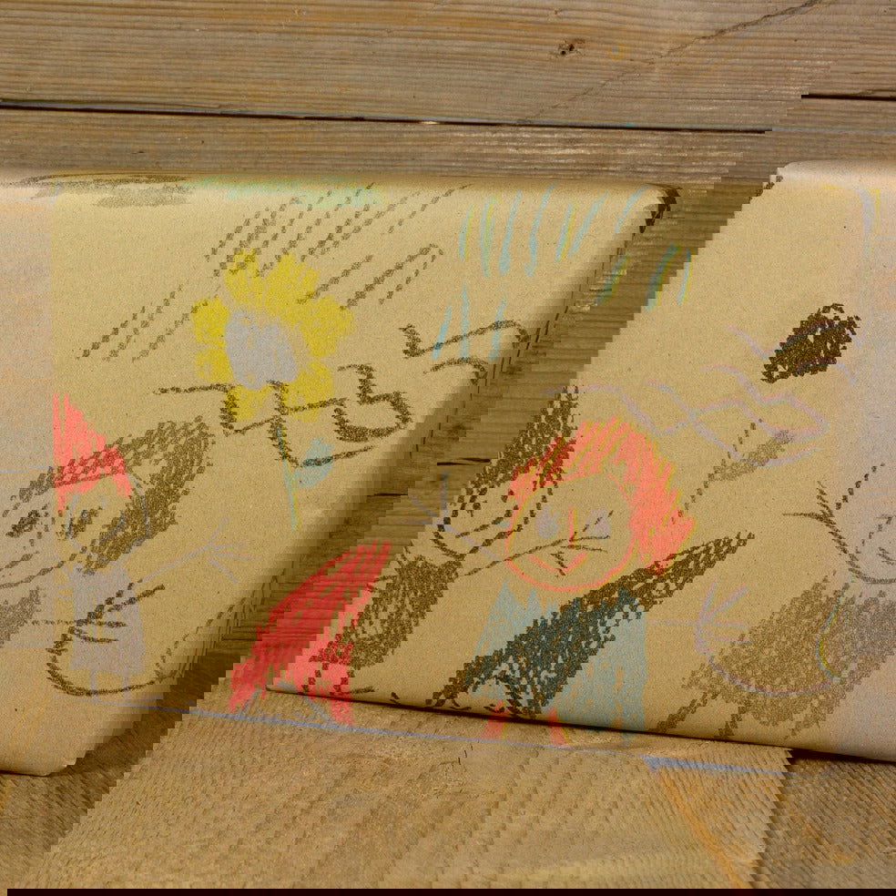 Cadeaupapier met Kindertekeningen - Kadopapier.net