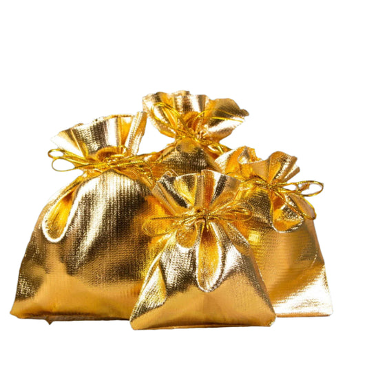 Cadeauzakje Hoogglans Goud - Kadopapier.net