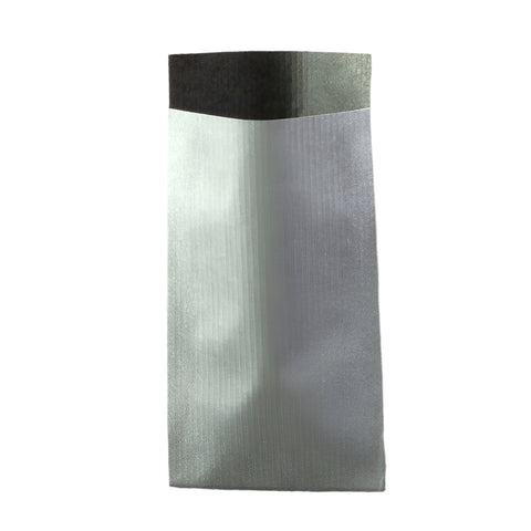 Cadeauzakje Zilver Zwart - Kadopapier.net