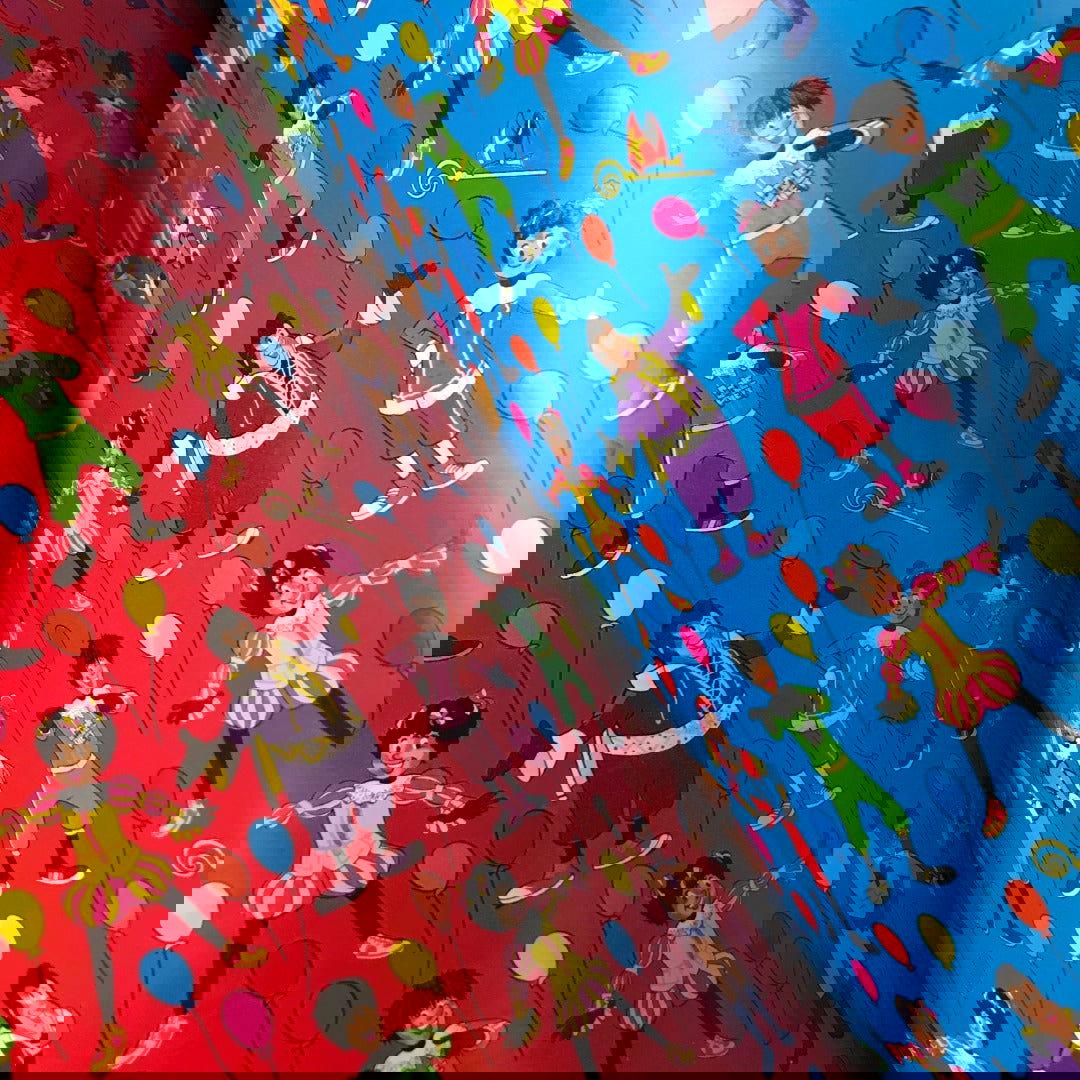 Club van Sinterklaas Inpakpapier Blauw - Kadopapier.net