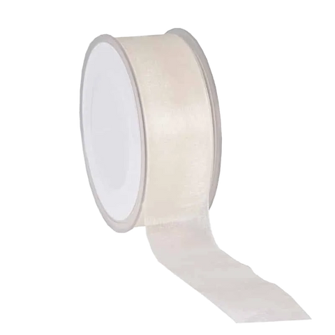 Creme Organza lint - Kadopapier.net