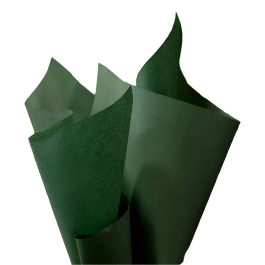 Dik Donkergroen vloeipapier - Kadopapier.net