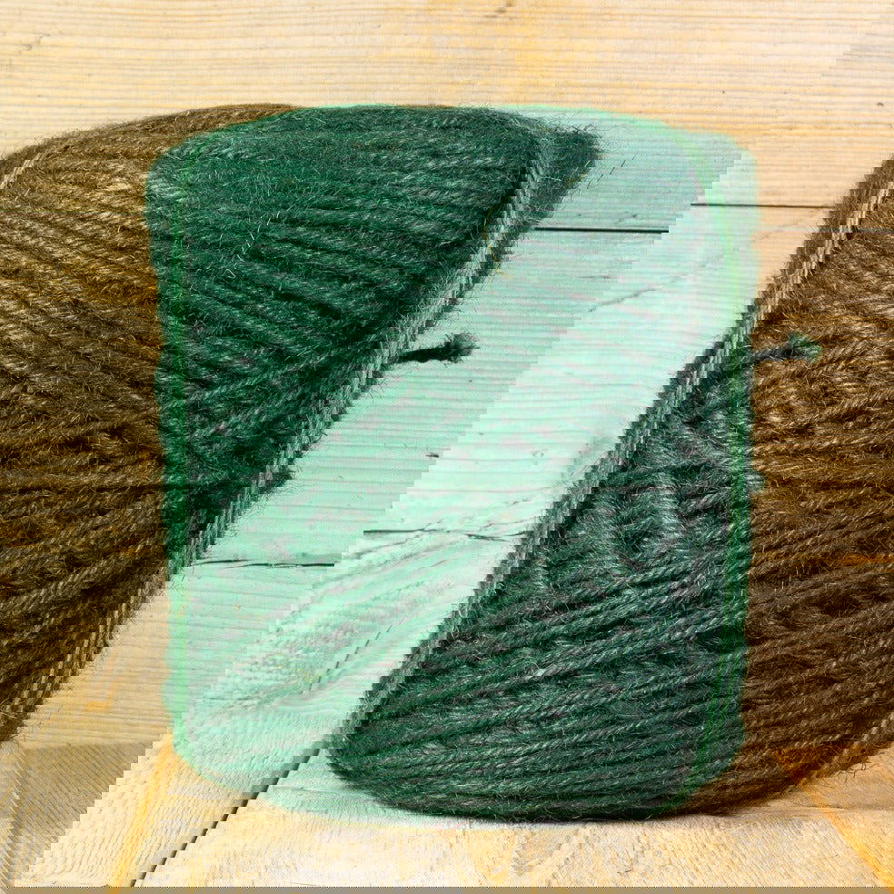 Dik Jutetouw Donker groen - Kadopapier.net