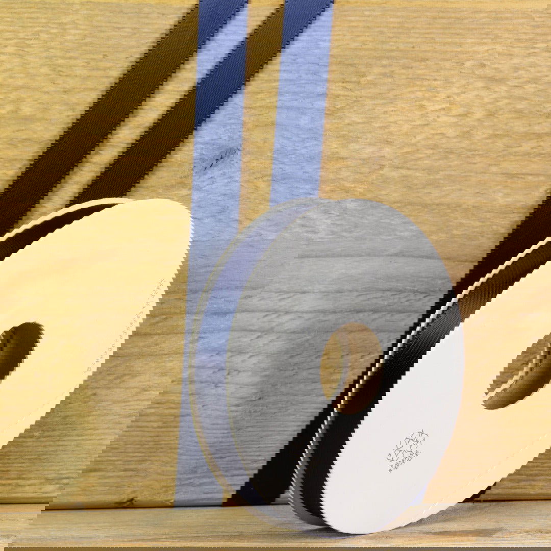 Donkerblauw Satijnlint - Kadopapier.net