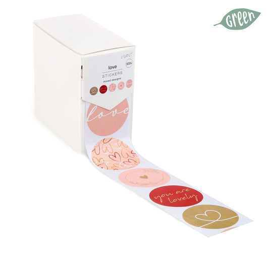 Greeting label Assorted Love