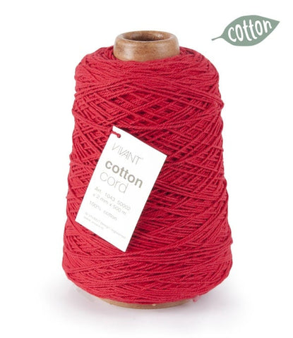 Rotes Baumwollseil für diverse Anwendungen und Bastelprojekte – 50/500 Meter – Baumwollseil