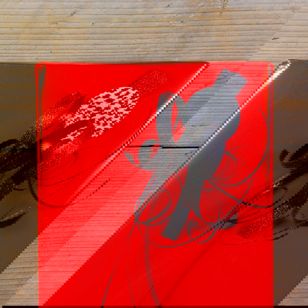 Effen matglans Rood Inpakpapier - Kadopapier.net