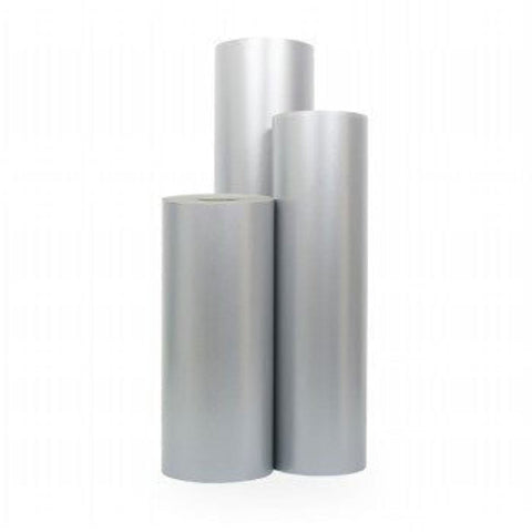 Effen matglanzend Zilver Inpakpapier - Kadopapier.net