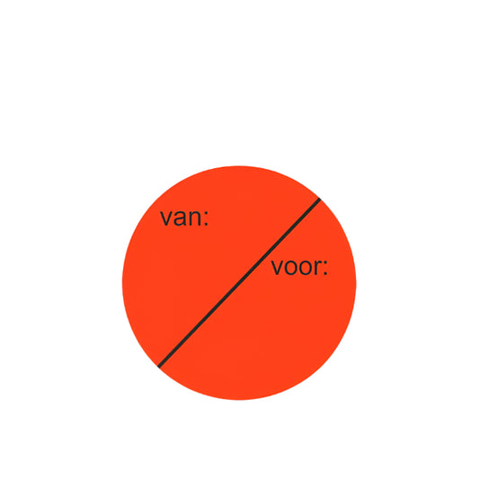 Etiket Van    Voor - Kadopapier.net