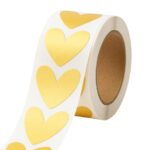 Closing sticker Heart Gold -Sticker-Label-