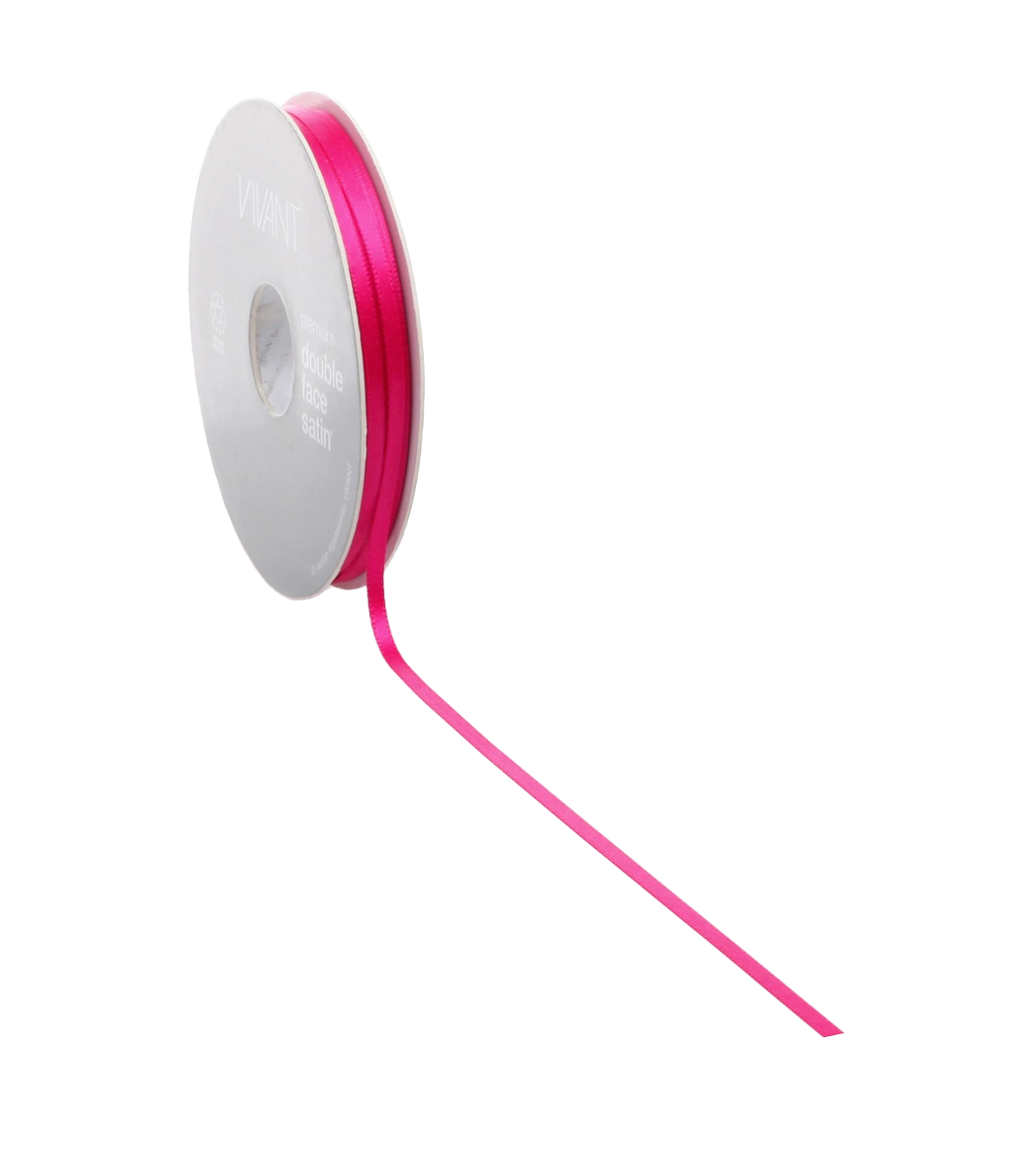 Fuchsia Satijnlint 3-38 mm 25-50 m - Kadopapier.net