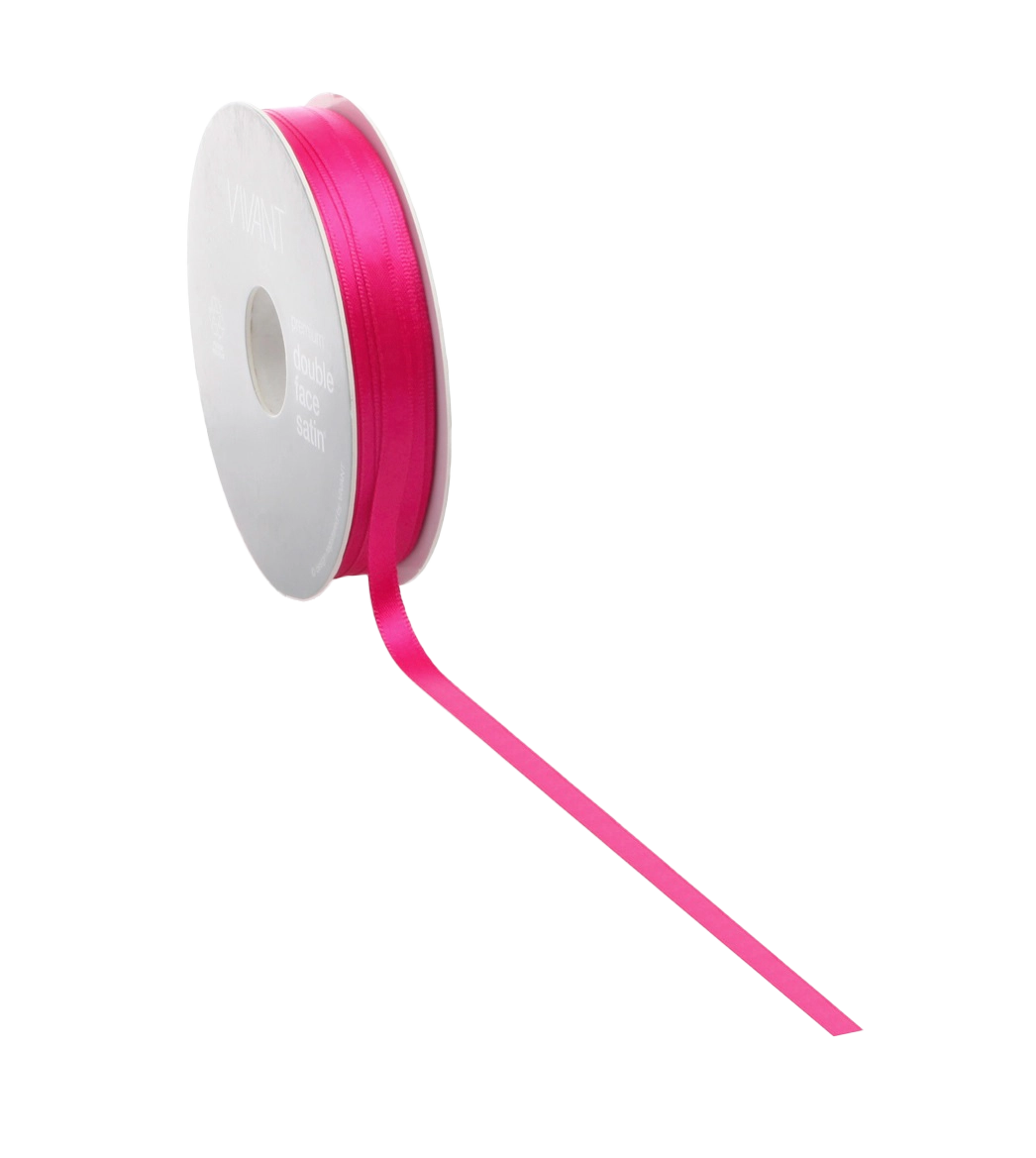 Fuchsia Satijnlint 3-38 mm 25-50 m - Kadopapier.net