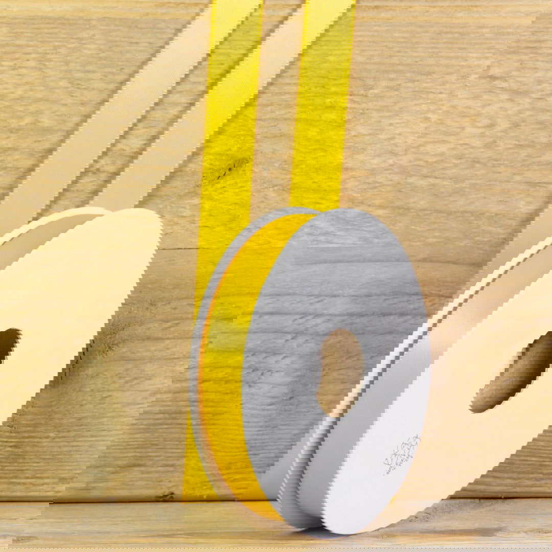 Geel Satijnlint - Kadopapier.net