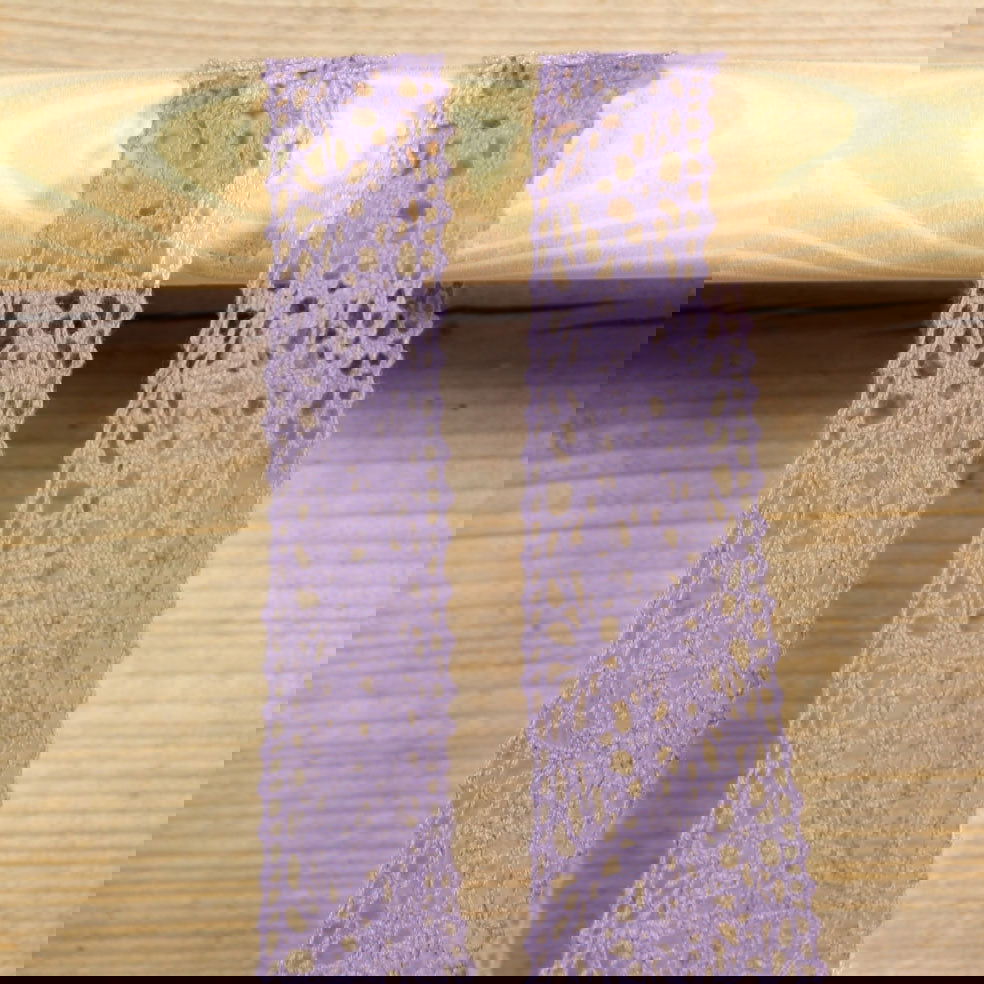 Gehaakt cadeaulint Lavendel - Kadopapier.net