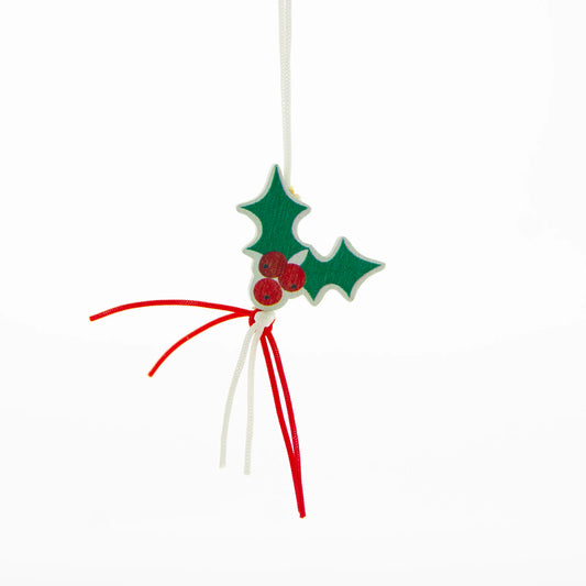Lucky Pendant Holly Branch > 26mm | 100 Pieces