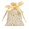 White organza bags for gifts and decoration
