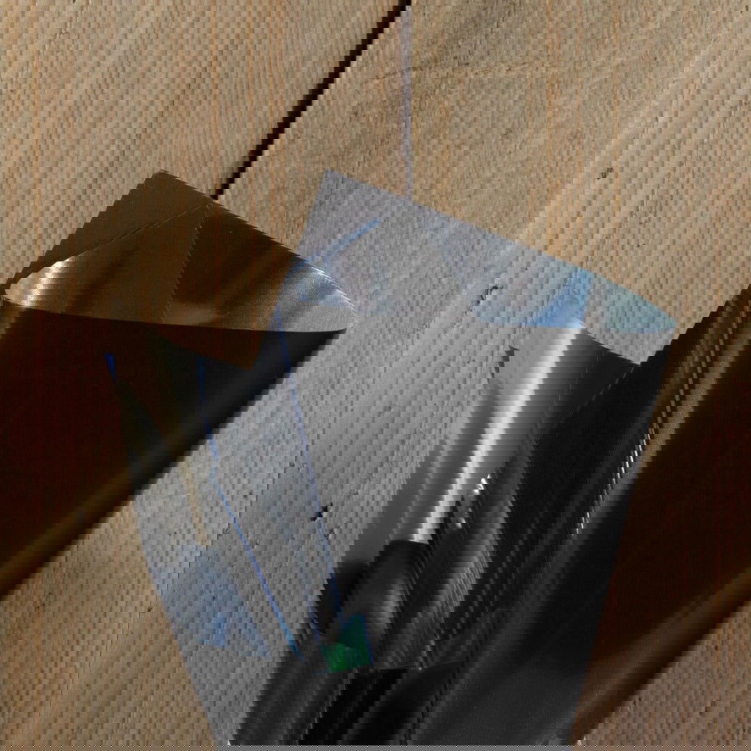 Hoogglans Inpakfolie Zwart - Kadopapier.net