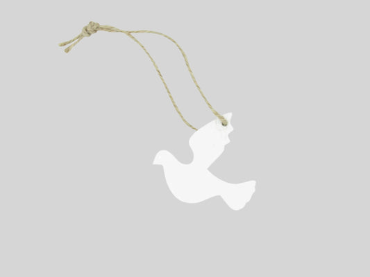 Houten Kadohanger Duif - Kadopapier.net