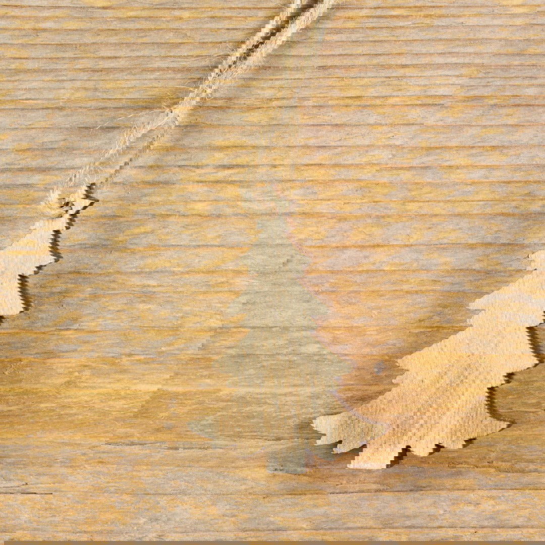 Houten hanger Kerstboom - Kadopapier.net