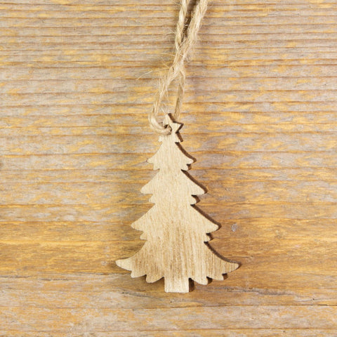 Houten hanger Kerstboom - Kadopapier.net