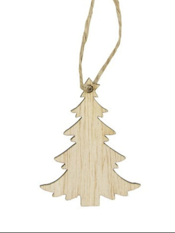 Houten hanger Kerstboom - Kadopapier.net
