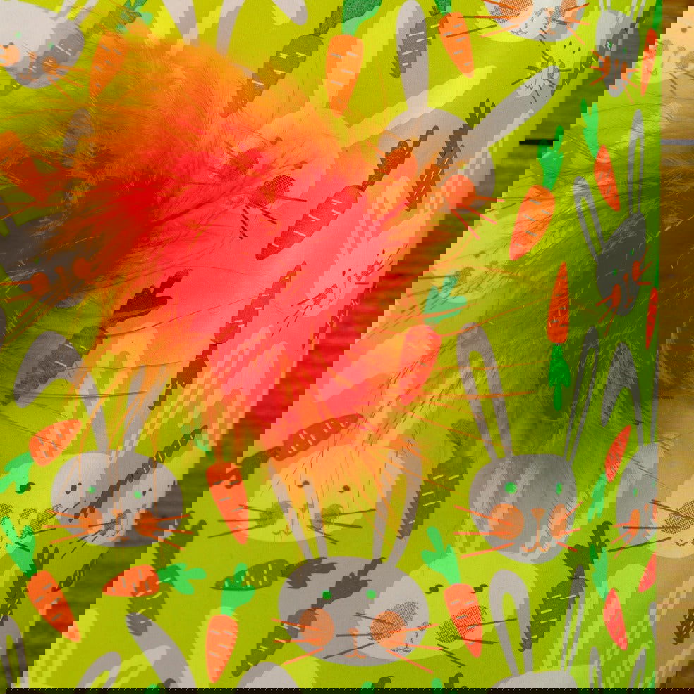 Inpakpapier Bunny Lime - Kadopapier.net