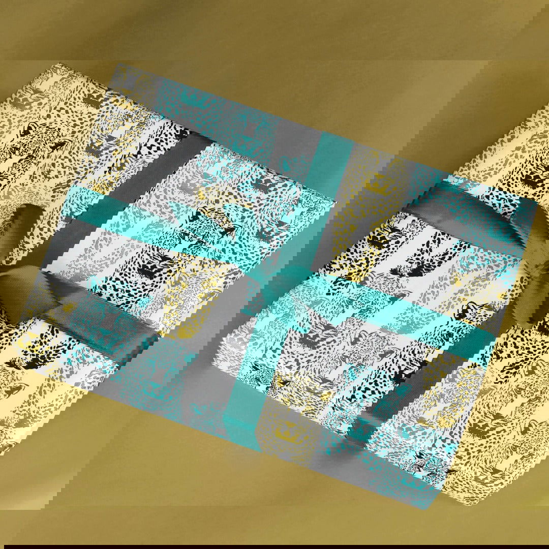 Inpakpapier Cheetah Goud - Kadopapier.net