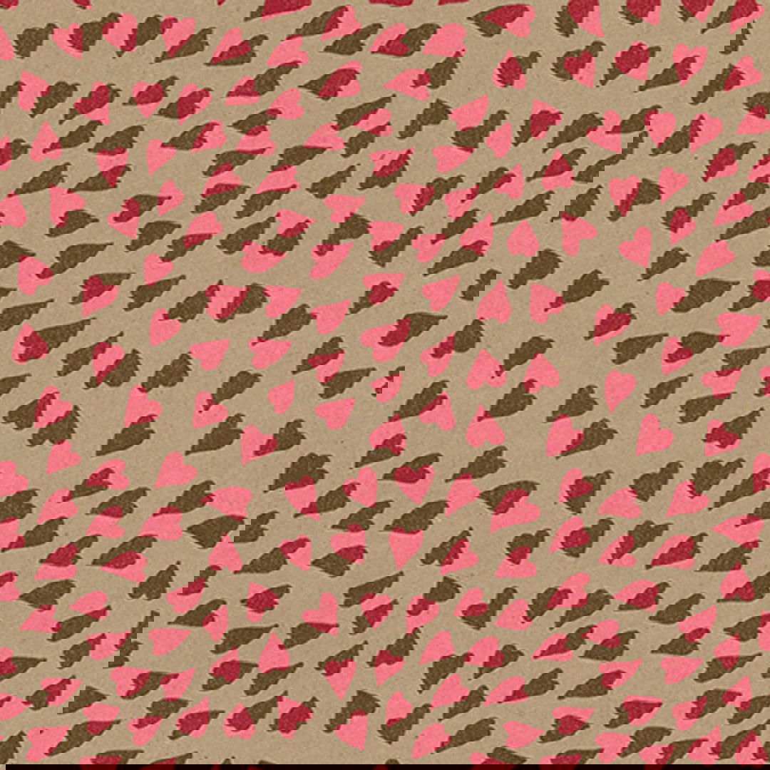 Inpakpapier Floating Hearts - Kadopapier.net
