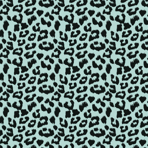 Inpakpapier Panterprint Mint - Kadopapier.net