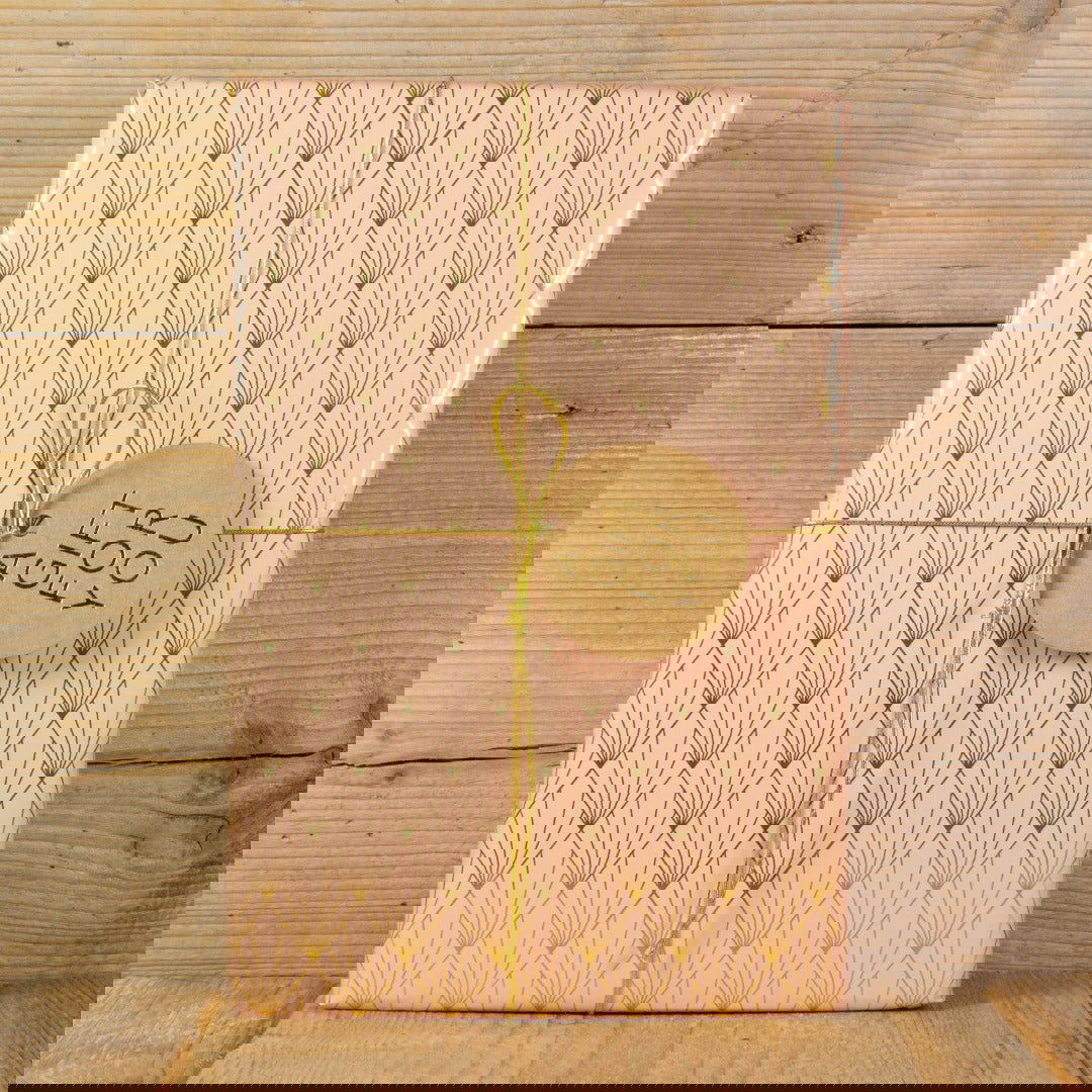 Inpakpapier Waaiermotief Blush - Kadopapier.net