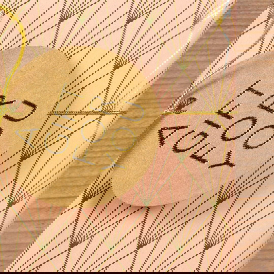 Inpakpapier Waaiermotief Blush - Kadopapier.net