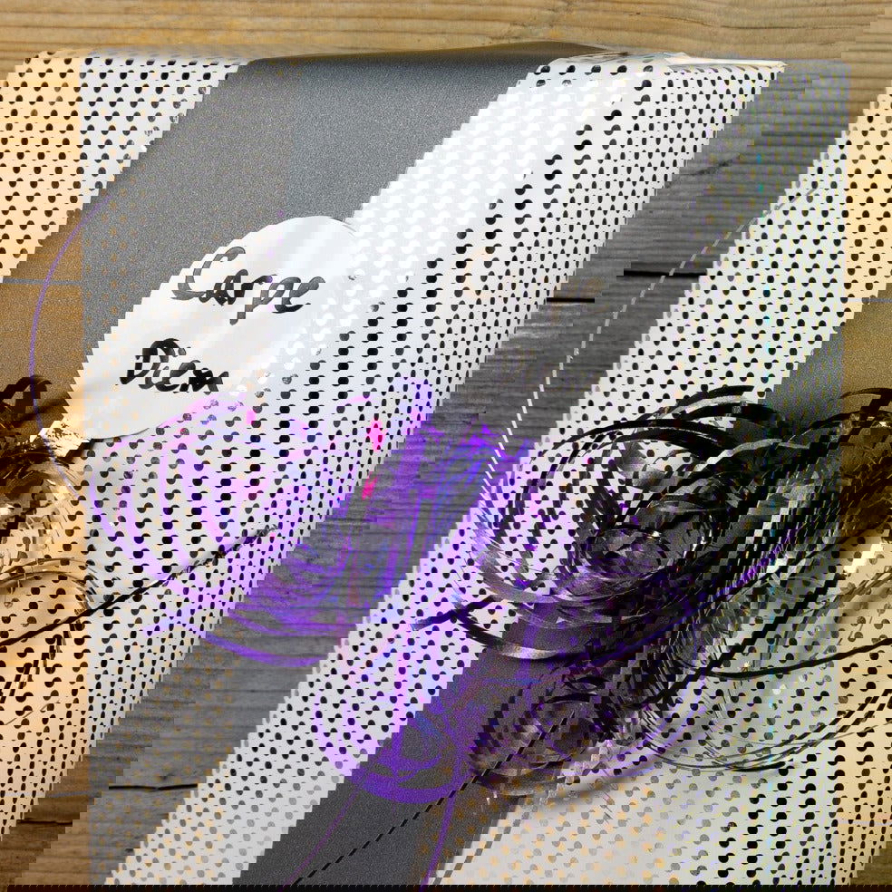 Inpakpapier Wit met Zilveren stipjes - Kadopapier.net