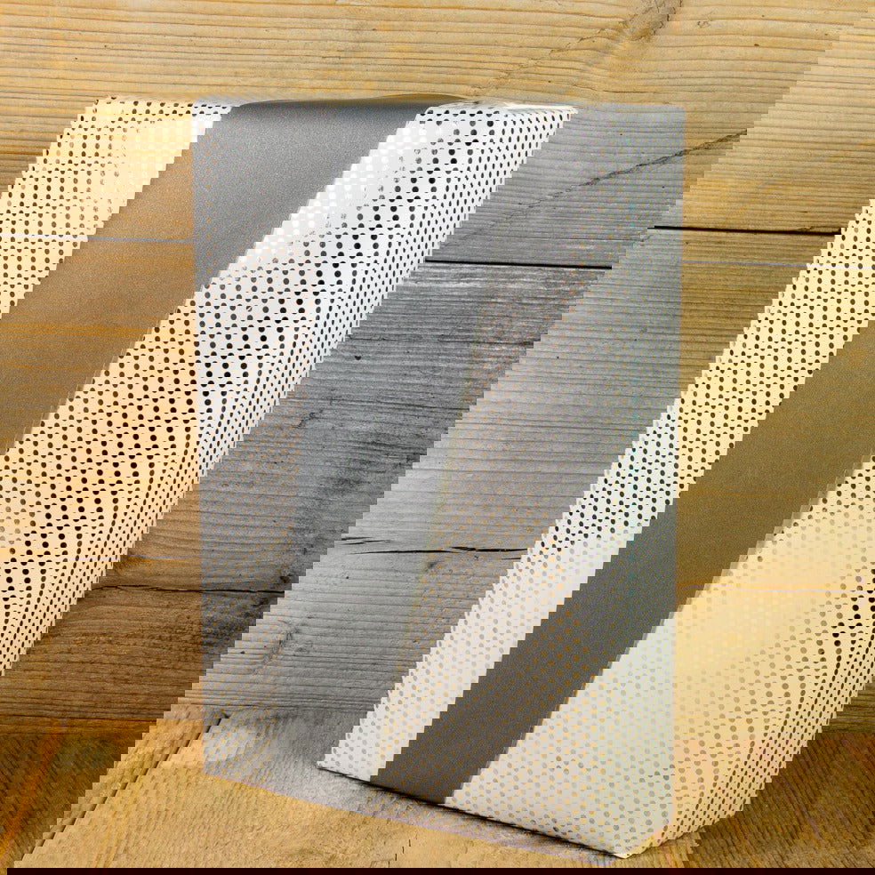 Inpakpapier Wit met Zilveren stipjes - Kadopapier.net