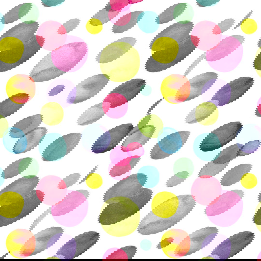 Inpakpapier met Aquarel Stippen - Kadopapier.net