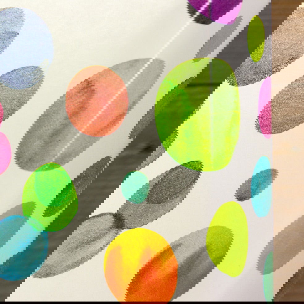 Inpakpapier met Aquarel Stippen - Kadopapier.net