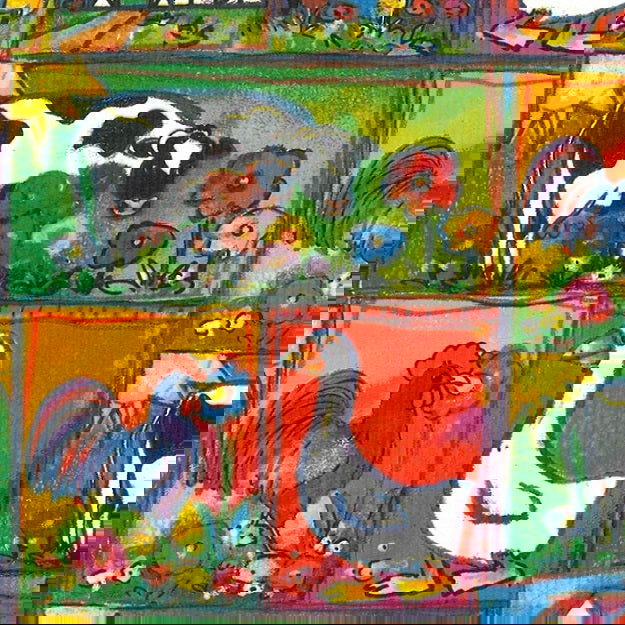 Inpakpapier met Boerderijdieren - Kadopapier.net