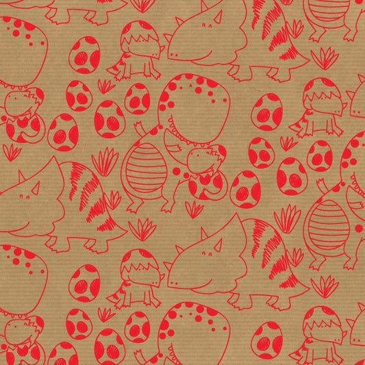 Inpakpapier met Dinosaurussen - Kadopapier.net