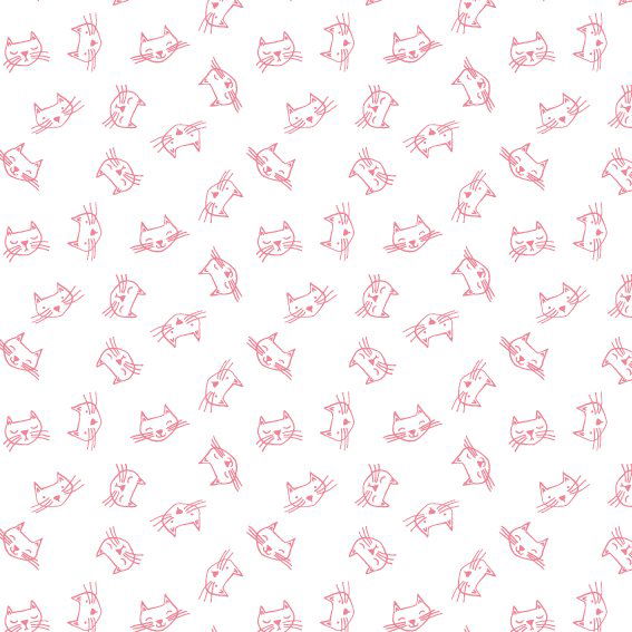 Inpakpapier met Poezen - Kadopapier.net