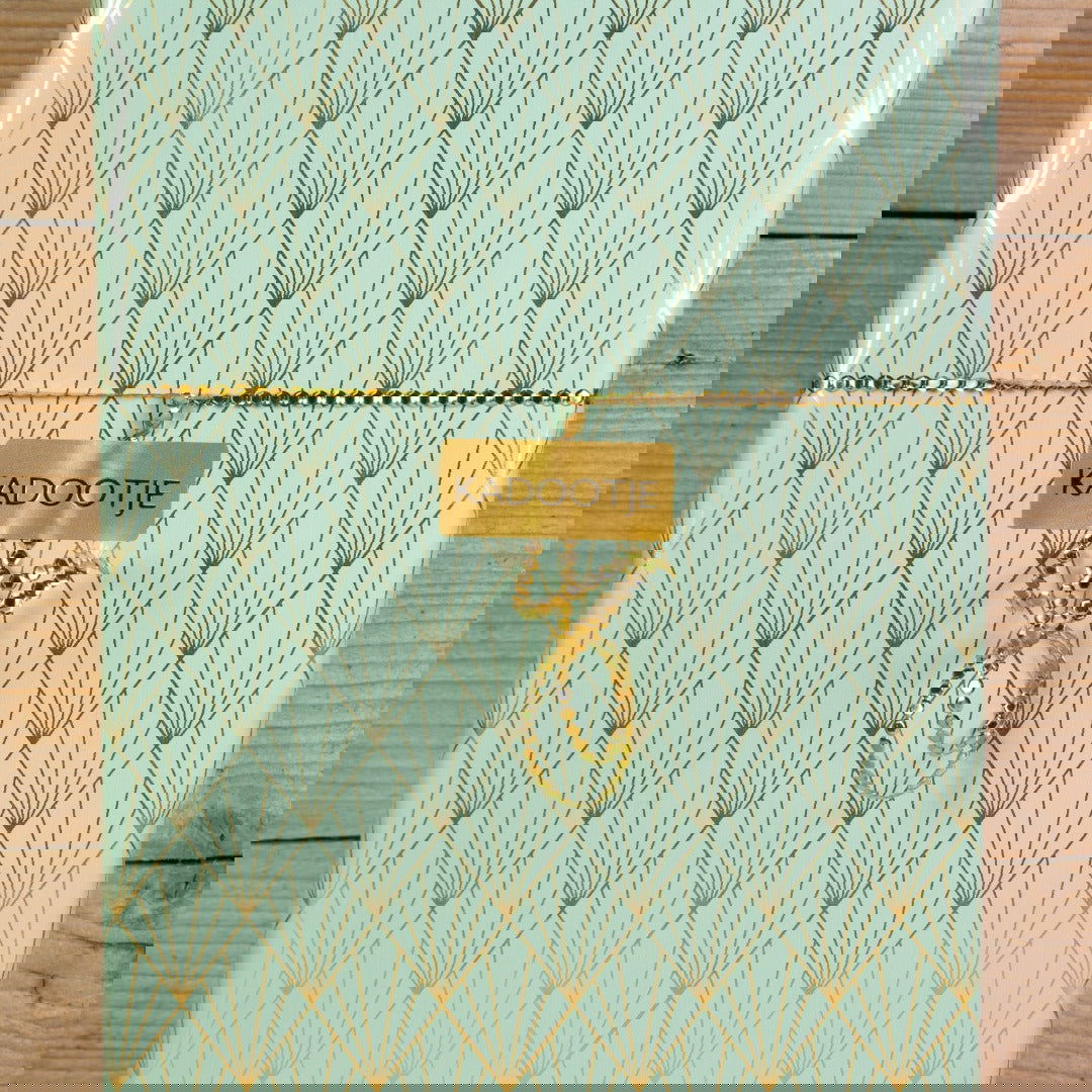 Inpakpapier met Waaiermotief Lindegroen - Kadopapier.net