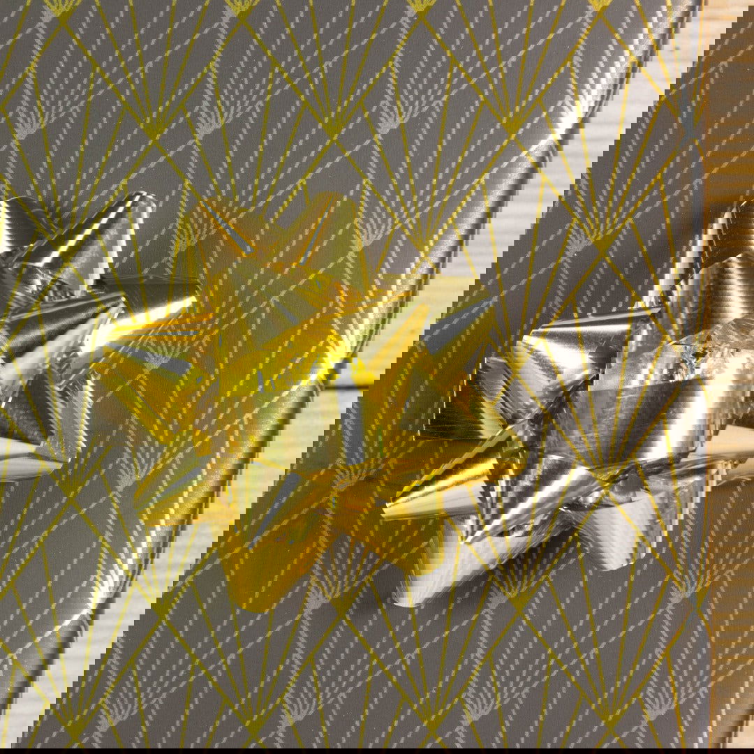 Inpakpapier met Waaiermotief Zwart - Kadopapier.net