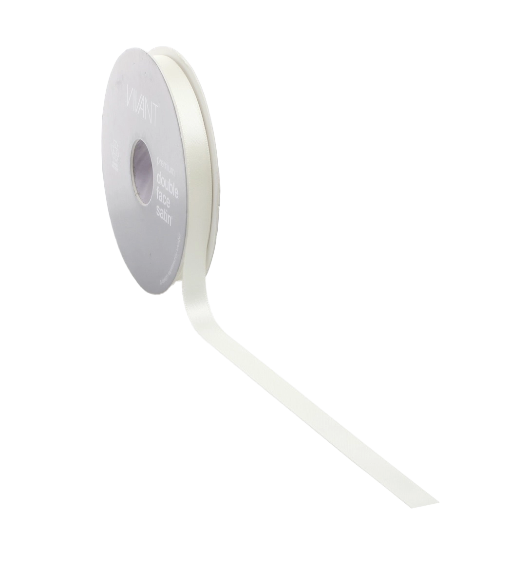 Ivoor Satijnlint (Crème) 3mm - 38mm - Kadopapier.net