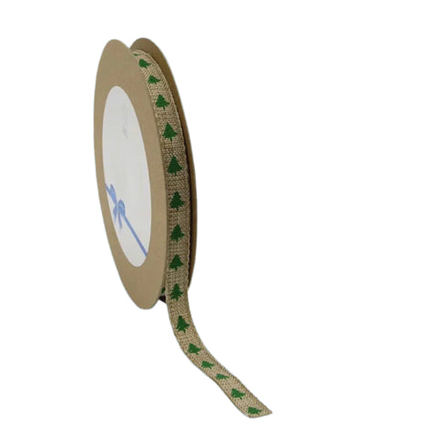 Jute Kerstlint Naturel - Kadopapier.net